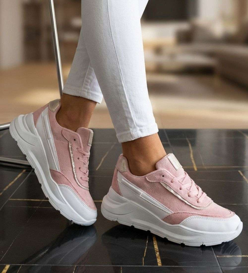 Pastelowe sneakersy buty sportowe damskie /F9-2 13409 S3299/