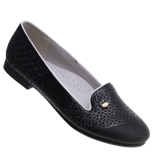 Dziewczęce baleriny lordsy Czarne /F6-2 4696 GA4-5/