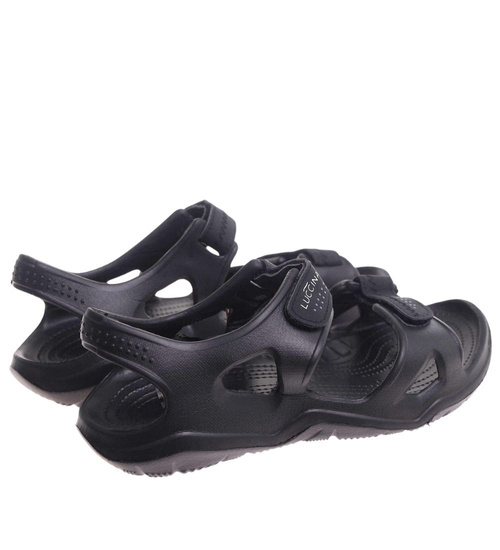 Wodoodporne sandały męskie na plażę Czarne /D8--1 17823 T039/