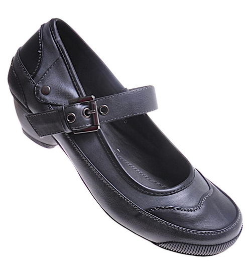 Czółenka damskie na niskim obcasie /G1-3 10826 T198/