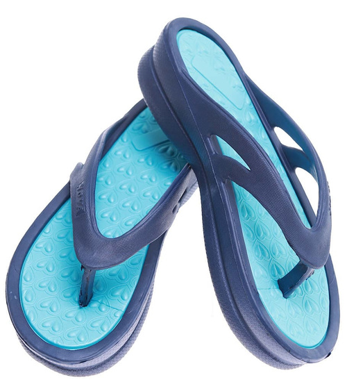 Granatowe damskie klapki japonki na basen /H2 15922 G100/