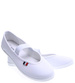 Białe wsuwane balerinki tenisówki czeszki / F2-1 15557 T293/