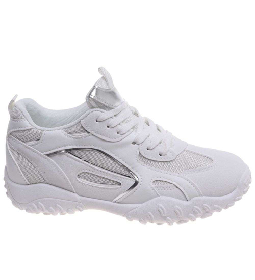 Białe buty sportowe sneakersy /F1-3 18823 W298/