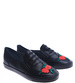Wsuwane czarne trampki slip on /F7-2 13973 S178/
