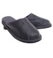 Skórzane kapcie męskie z wełną Szare /D8-1 18467 S197/