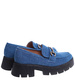 Półbuty loafersy damskie na platformie /E5-2 14894 T487/