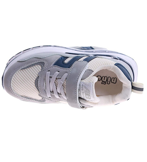 Szaro granatowe chłopięce buty sportowe sneakersy /G8-3 17234 T289/
