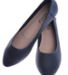 Ażurowe granatowe balerinki damskie /A8-3 13080 T198/