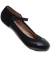 Czarne baleriny z paskiem /D7-216267 T192/