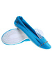 Materiałowe niebieskie balerinki jak tenisówki /D7-1  14388 T046/
