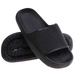 Czarne wodoodporne klapki plażowe /A6-1 17724 G089/