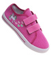 Fuksjowe tenisówki dla dziewczynki na rzepy /E6-1 18109 T189/