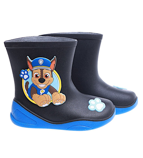 Dziecięce granatowe kalosze z pieskami /D7-1 14784 T246/