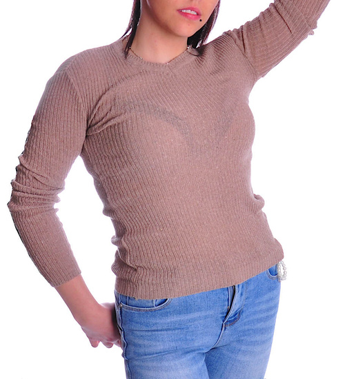 Beżowa bluzka damska /G2-1 UB337 T076/