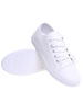 Białe ażurowe tenisówki damskie /B6-2 16028 D383/