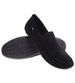 Czarne półbuty męskie zamszowe mokasyny /F6-2 16772 S395/