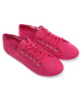 Ażurowe fuksjowe koronkowe tenisówki /G1-2 18740 T077/