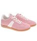 Wiązane snekaersy damskie różowe pastelowe /E6-3 18711 T177/