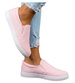 Wsuwane pastelowe trampki damskie slip on Różowe /G8-2 13607 T171/