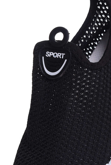 Ażurowe czarne buty sportowe damskie /C3-3 16129 T230/