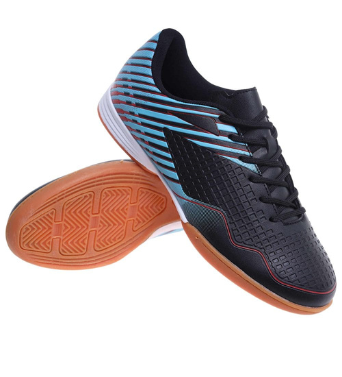 Czarno granatowe sznurowane trampki halówki męskie /E10-1 18135 T583/