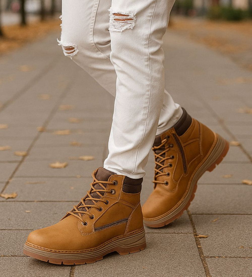 Ocieplane buty trekkingowe męskie Camel /F2-1 18306 T424/