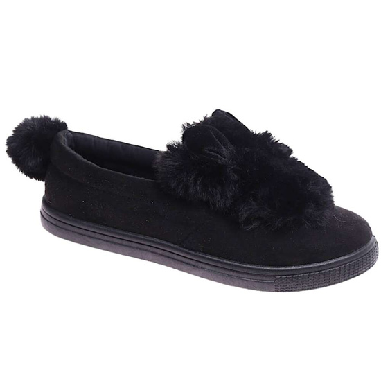 Czarne dziewczęce tenisówki /E6-3 15714 T04/