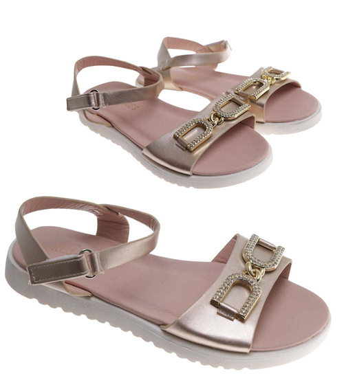 Złote sandały dla dziewczynki /E9-2 17651 T291/