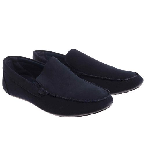 Granatowe półbuty mokasyny /G9-1 17977  T489/