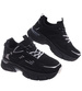 Czarne buty sportowe sneakersy na grubej podeszwie /E7-1 18829 W391/