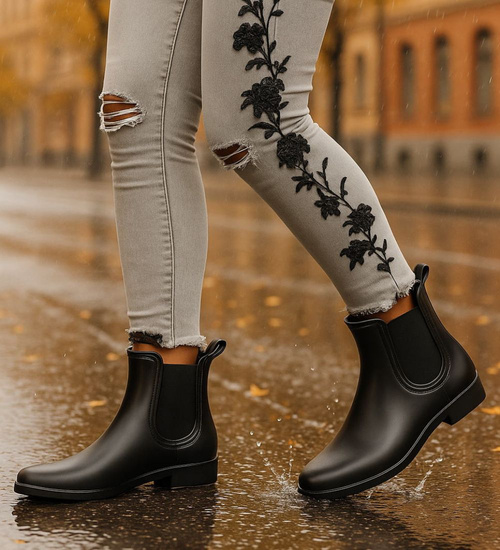 Kalosze gumowce gumiaki CZARNE /G3-1 2882 S226/