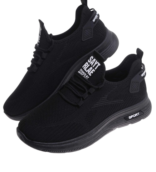 Czarne męskie buty sportowe /B2-2 17753 GF285/