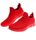 Wsuwane męskie czerwone buty sportowe /A3-1 18001 GF387/