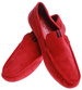 Czerwone męskie mokasyny półbuty z zamszu /D6-1 15633 T250/