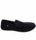Czarne półbuty męskie wsuwane mokasyny /A5-2 16630 S398/