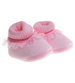 Różowe pluszowe kapcie dla niemowląt /H2 17568 MX2-5/