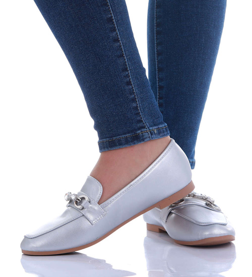 Wsuwane srebrne baleriny lordsy /A9-3 17500 W132/