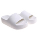 Białe wodoodporne klapki plażowe na platformie /D9-2 17846 G182/