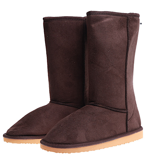 Ocieplane damskie kozaki mukluki śniegowce brązowe /B4-1 15260 T290/