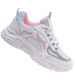 Sznurowane buty sportowe z pastelowymi wstawkami /D2-1 18831 T266/
