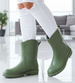 Zielone kalosze gumiaki damskie /D1-1 12743 T356/