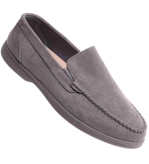 Buty męskie wsuwane szare mokasyny /G5-1 17825 T288 +H2/