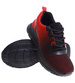 Chłopięce wiązane czarno czerwone buty sportowe /A2-2 16090 T379/