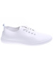 Białe sznurowane tensiówki damskie /G7-2 15856 T276/