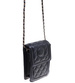 Czarna mała torebka listonoszka z łańcuszkiem /H2-K14 TB527  M235/