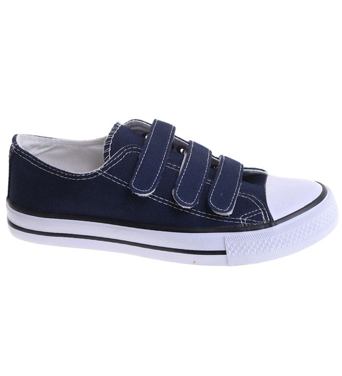 Trampki damskie granatowe na rzepy /F1-2 17786 GF287/