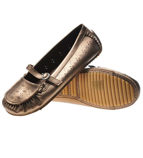 Wygodne damskie mokasyny Brązowe /F6-2 5115 S095/