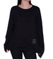 Czarna bluzka damska oversize /H UB818 S235/