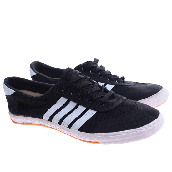 Czarne materiałowe trampki halówki męskie sznurowane /E6-1 17459  T139/