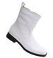 Ocieplane białe botki damskie /F1-3 16752 G231/